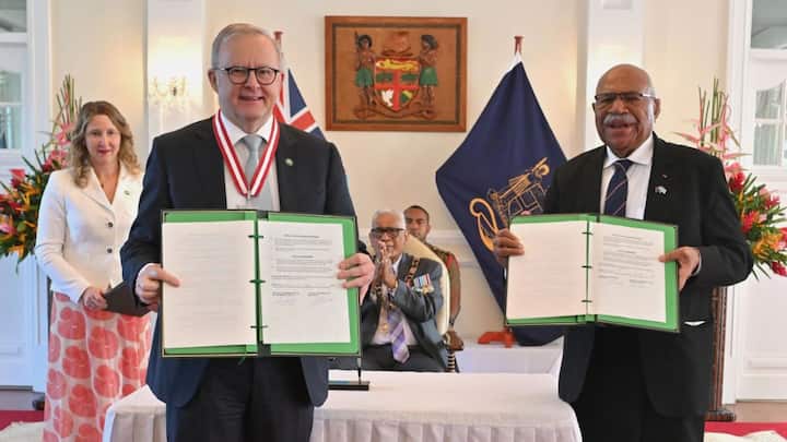 As China flexes muscles in Indo-Pacific, New Zealand explores joining Australia-Fiji mutual defence pact As China flexes muscles in Indo-Pacific, New Zealand explores joining Australia-Fiji mutual defence pact