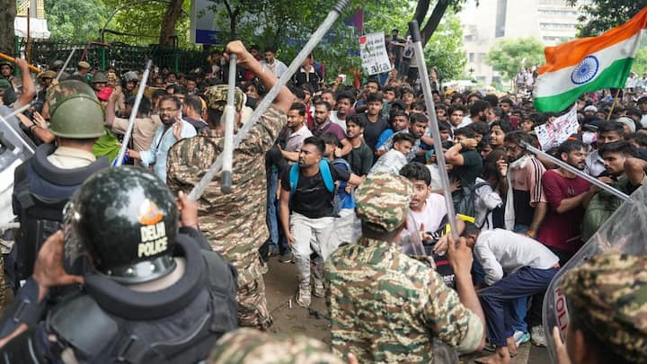 Placards, pressure, and passion: Inside Delhi’s massive youth protest over Neet paper leak Placards, pressure, and passion: Inside Delhi’s massive youth protest over Neet paper leak