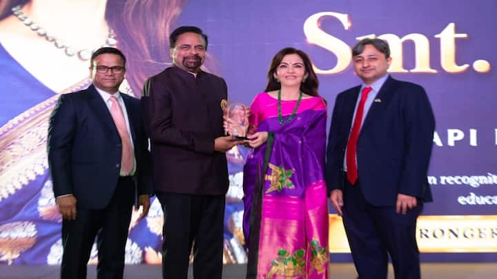 'Accept it with deep gratitude': Nita Ambani honoured with AAPI humanitarian award in Florida 'Accept it with deep gratitude': Nita Ambani honoured with AAPI humanitarian award in Florida