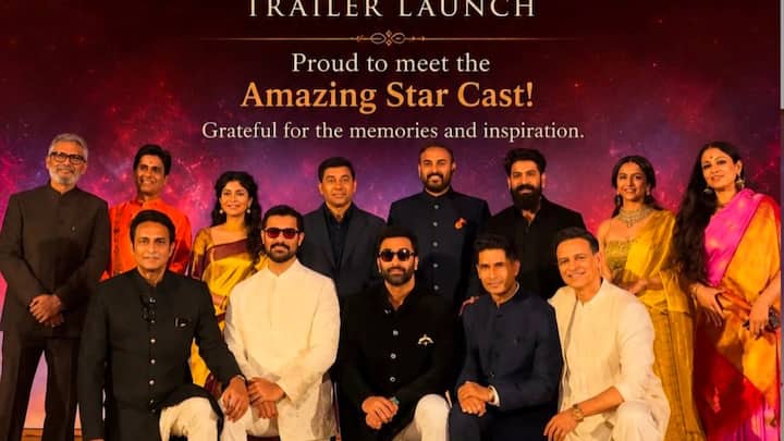 Ranbir Kapoor keeps it understated in black, lets a Ram-inspired brooch steal the spotlight Ranbir Kapoor keeps it understated in black, lets a Ram-inspired brooch steal the spotlight