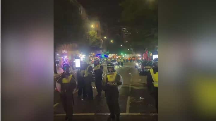 London street descends into chaos after Morocco's World Cup loss to France | Watch London street descends into chaos after Morocco's World Cup loss to France | Watch