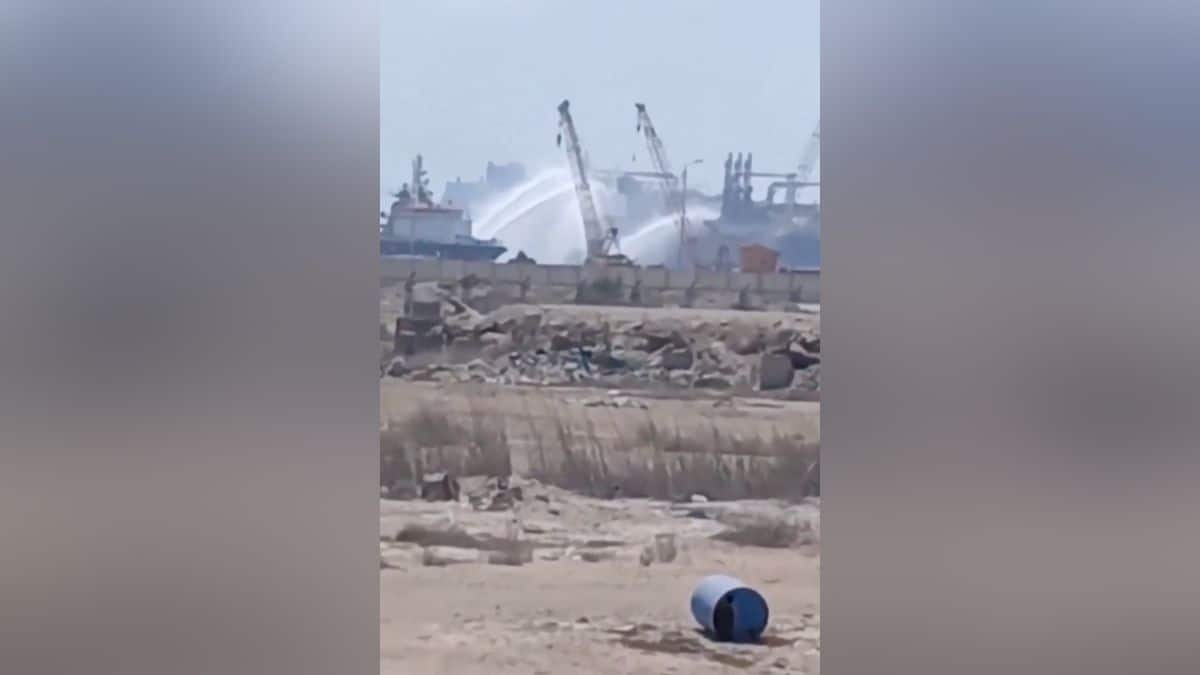 Drone hits US-owned gas storage vessel at Egypt's Damietta port as tensions escalate in West Asia