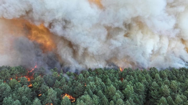 Massive wildfire near Paris forces evacuations, disrupts travel amid France heatwave Massive wildfire near Paris forces evacuations, disrupts travel amid France heatwave