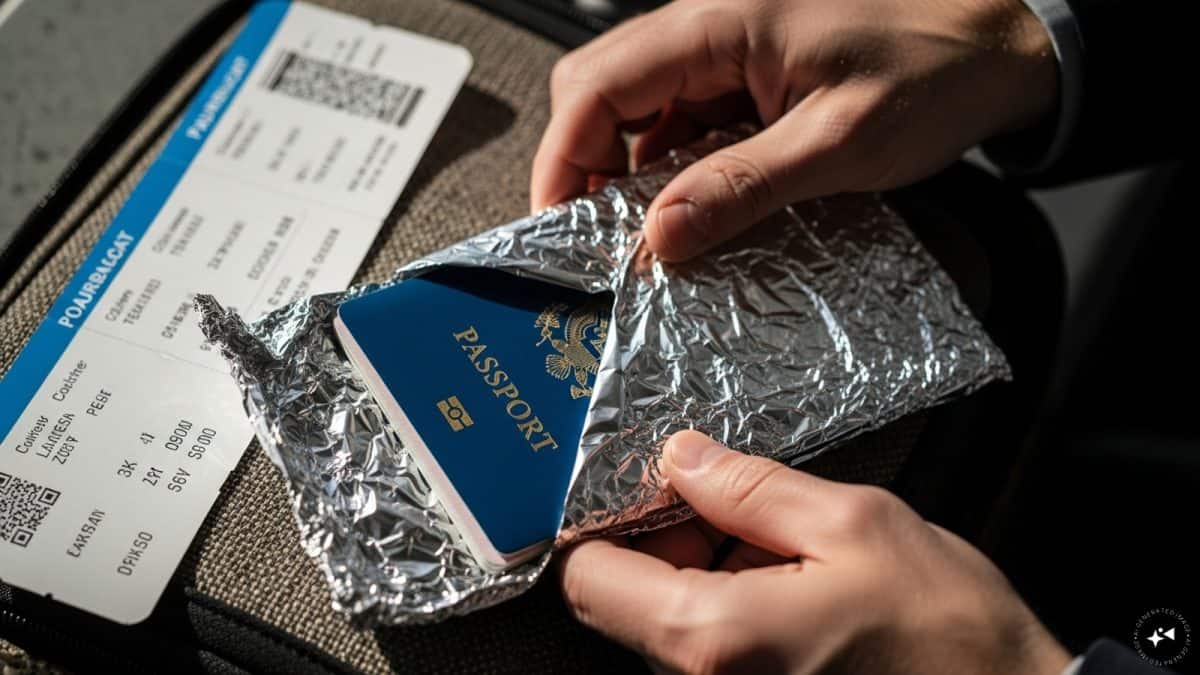 Travellers Wrap Passports in Foil to Block RFID Scanning