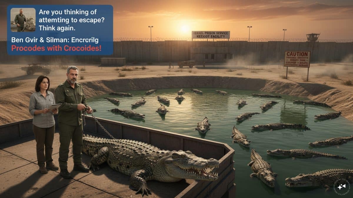 Israel clears way for using crocodiles to deter prisonbreaks