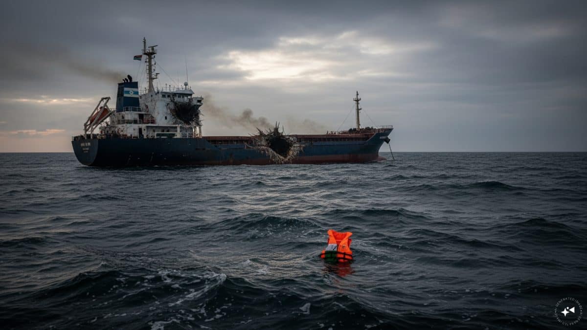Two Indians still missing after MV AGN Ragnar hit by drones in Black Sea; MEA in touch with families