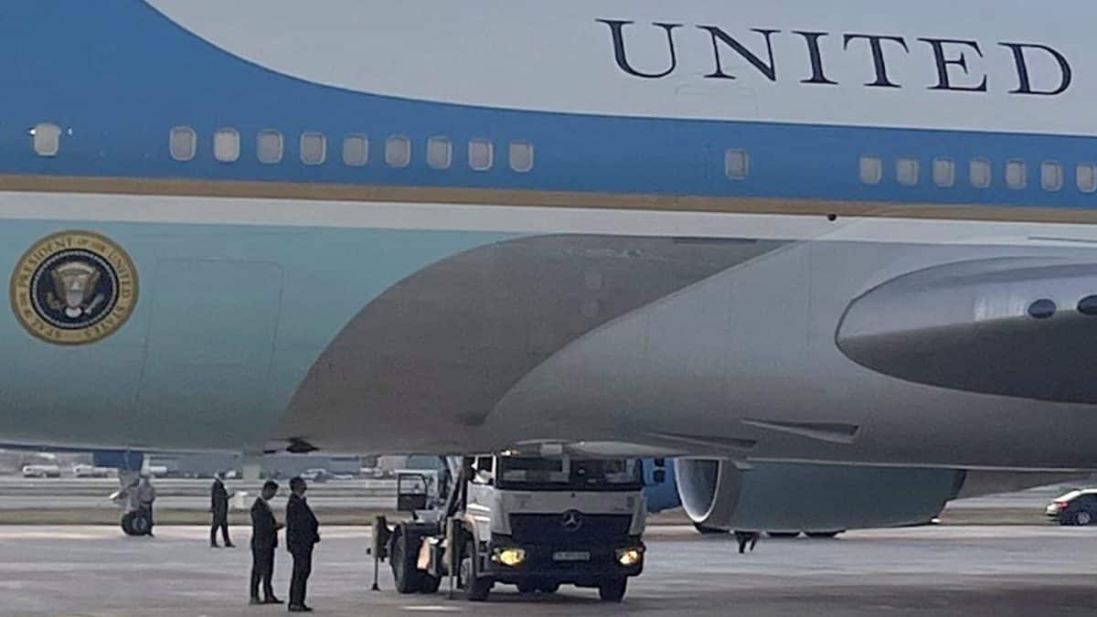 Iran's state media mocks Trump over plane switch, meme shows him hiding in catering box