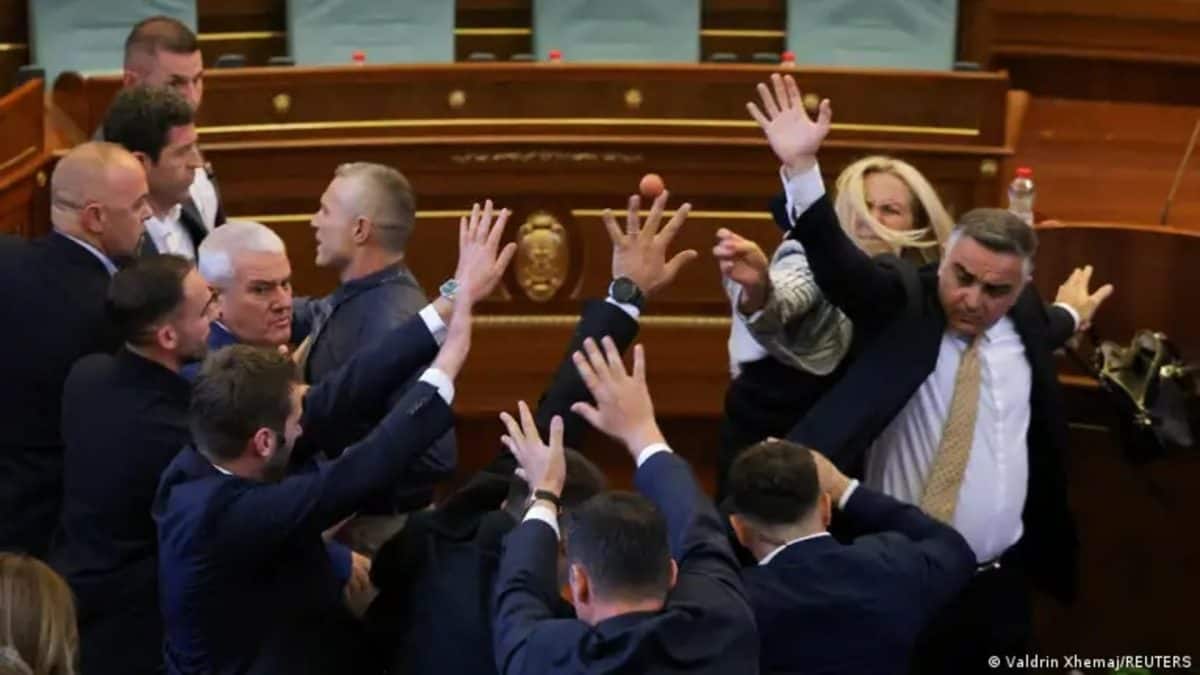 Opposition lawmaker hurls egg at Kosovo's caretaker PM amid political crisis
