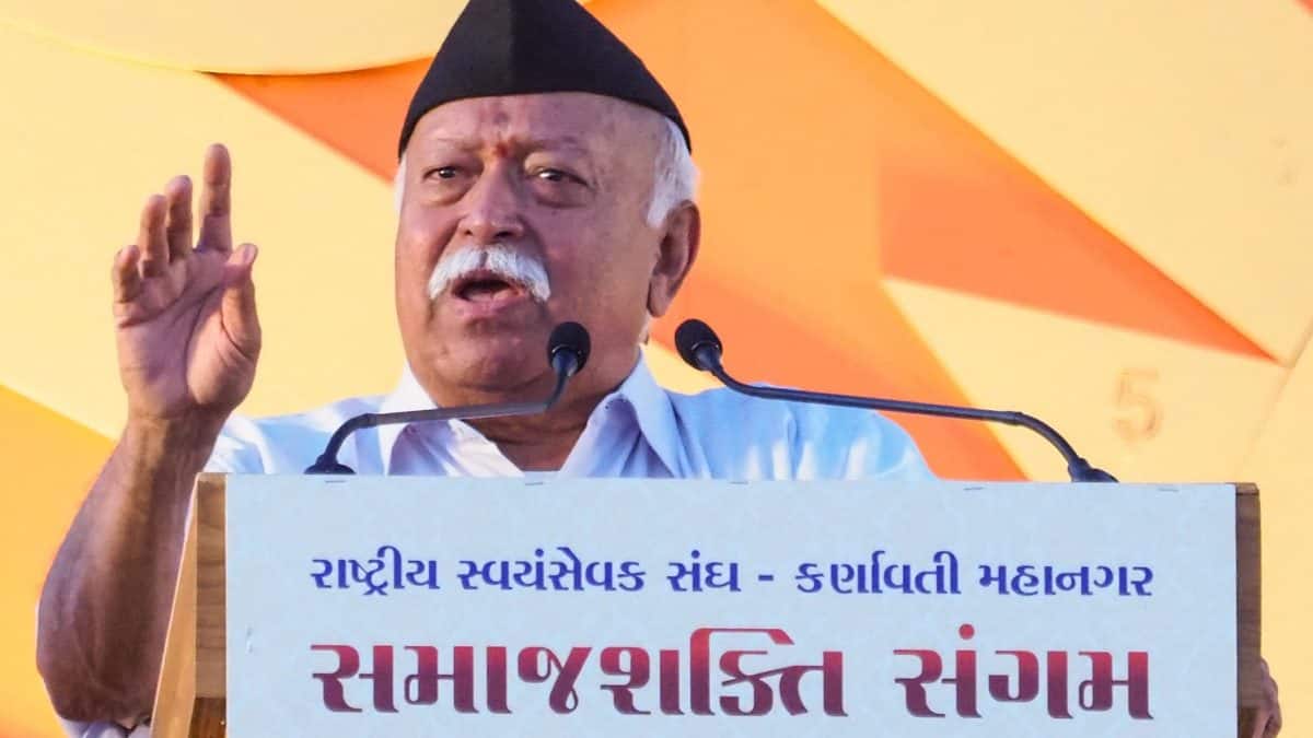 Photo: firstpost.com US religious freedom body seeks sanctions on RSS ahead of Mohan Bhagwat’s visit