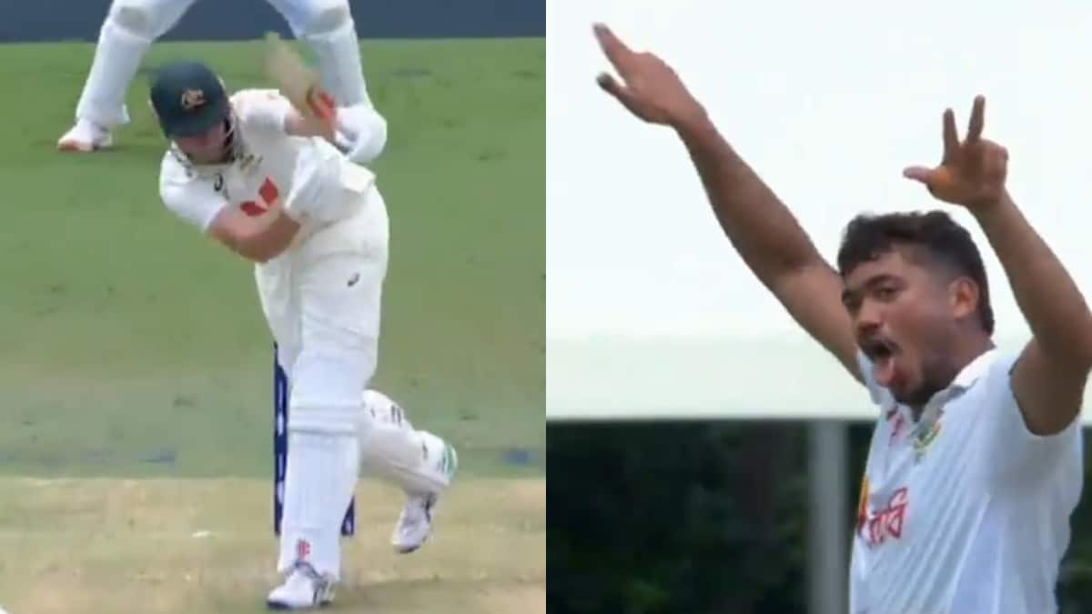 Taskin Ahmed’s quirky celebration sparks viral buzz in Bangladesh vs Australia 1st Test