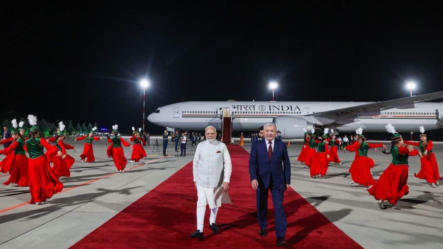 PM Modi arrives in Kyrgyzstan for SCO summit, set to meet Putin, Zhaparov