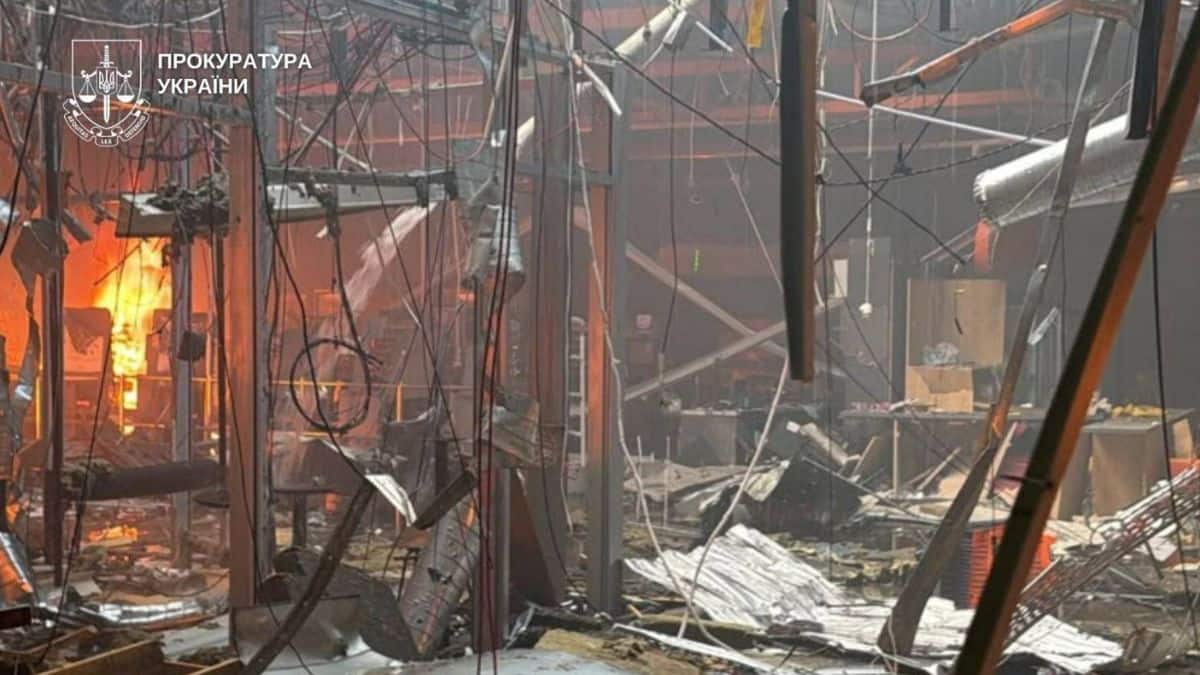 Russian drone strike on Ukraine shopping centre kills 16, wounds more than 130