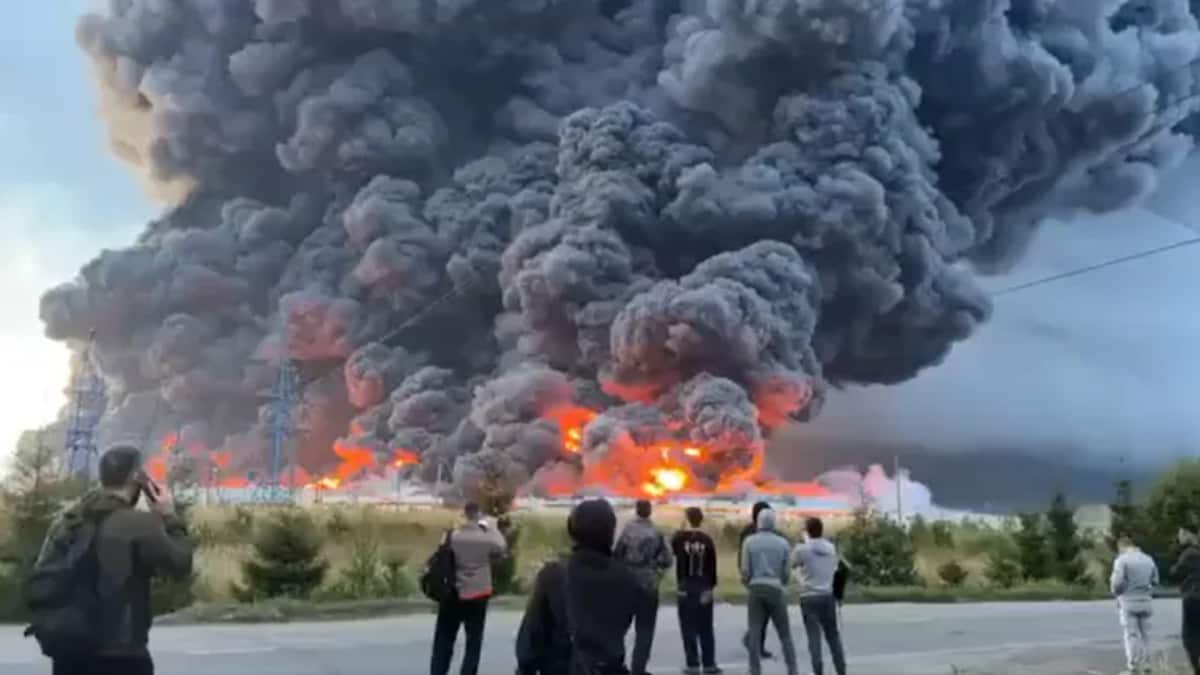 Watch: Massive drone attack on Russia’s Wildberries warehouse sparks ‘apocalyptic’ blaze