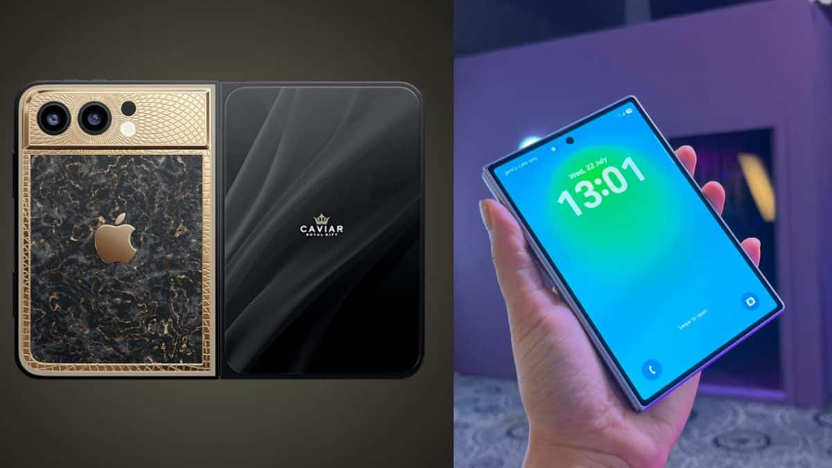 Apple's first foldable iPhone may adopt book-style form factor similar to Samsung Galaxy Z Fold 8; Caviar's unverified renders show 7.8-inch internal display