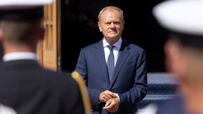 Polish Prime Minister Donald Tusk during Polish-Swedish intergovernmental consultations at the naval base in Gdynia, Poland, on June 29, 2026. Reuters File

