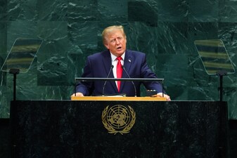 Donald Trump's address to the 81st UN General Assembly went beyond standard political rhetoric. It signalled a fundamental erosion of international norms. (REUTERS/MIKE SEGAR)