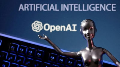 OpenAI logo and AI Artificial Intelligence words are seen in this illustration taken, May 4, 2023. Representational Image/Reuters