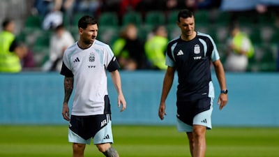 Argentina coach Lionel Scaloni has opened up about the efforts made to ensure football icon Lionel Messi receives a memorable farewell in the famous sky-blue and white jersey. Image: Reuters