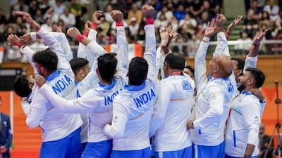 India completed a golden double in kabaddi at the Asian Games as both the men's and women's teams defended their respective titles with thrilling victories over Iran in the finals on Saturday. Image: PTI