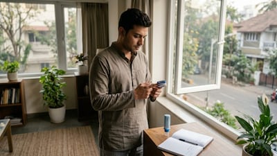 Doctors suggest ways to check your lung health with these simple steps. (Representative Image/AI-generated)
