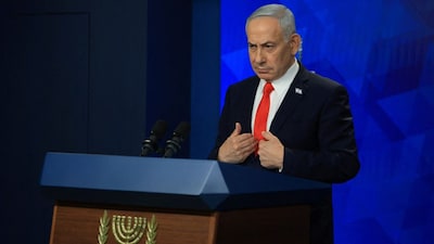 Israeli Prime Minister Benjamin Netanyahu holds a news conference following a US-Iran deal in Jerusalem on June 15, 2026. (Photo: Ronen Zvulun/Pool/Reuters) 