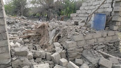 The Taliban shared this photograph and said it shows a house destroyed in a Pakistan airstrike on September 21, 2026. (Photo: X/Hamdullah Fitrat)