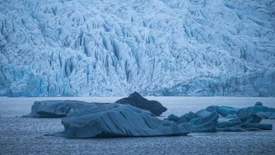 glacier melting under a warming climate. Representational Photo: Pexels