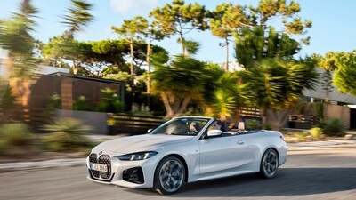 Roof raised, the M440i feels impressively close to a coupé, with little wind noise or structural looseness. (Images: BMW)