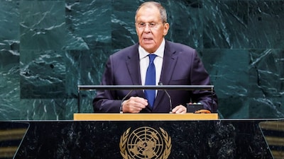 Russian Foreign Minister Sergei Lavrov addresses the 81st United Nations General Assembly at UN headquarters in New York City, US, September 26, 2026. REUTERS