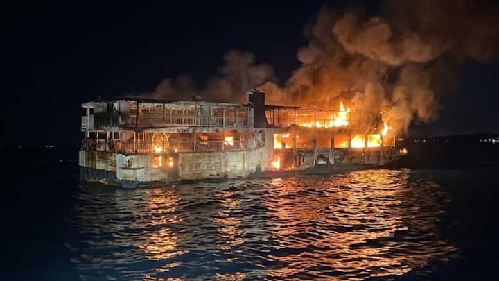 Philippines ferry engulfed in flames near tourist hotspot Coron, 5 dead, 87 missing