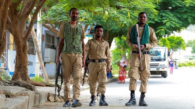 Members of the Tigrayan forces patrol along a street as tensions intensify after the forces launched a major offensive against the federal government in multiple locations, in Mekelle, Tigray Region, Ethiopia, September 24, 2026. File Image/Reuters