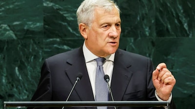 Italy's Deputy Prime Minister and Foreign Minister Antonio Tajani addresses the 81st United Nations General Assembly at UN headquarters in New York City, US, September 23, 2026. Reuters