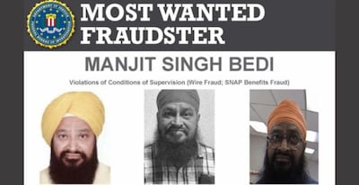 Manjit Singh Bedi, an Indian-origin US citizen accused by the FBI of defrauding the US government of at least $600,000 through an alleged SNAP benefits scheme, was arrested in Jalandhar, Punjab. Photo courtesy: @FBIDirectorKash/X