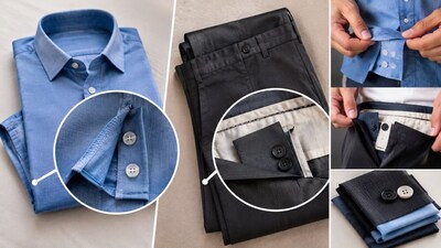 A small fabric swatch attached to new clothes plays an important role in garment care and maintenance. Photo: AI-generated