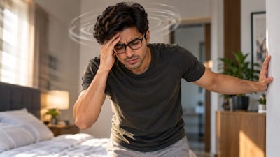 Dizziness on standing is often linked to low blood pressure, but experts say it can also signal other conditions. Photo: AI-generated