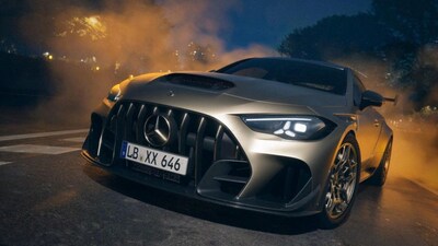 The CLE 646 is not a moonshot hypercar; it is a muscular, rear-drive V8 coupé. (Images: Mercedes) 