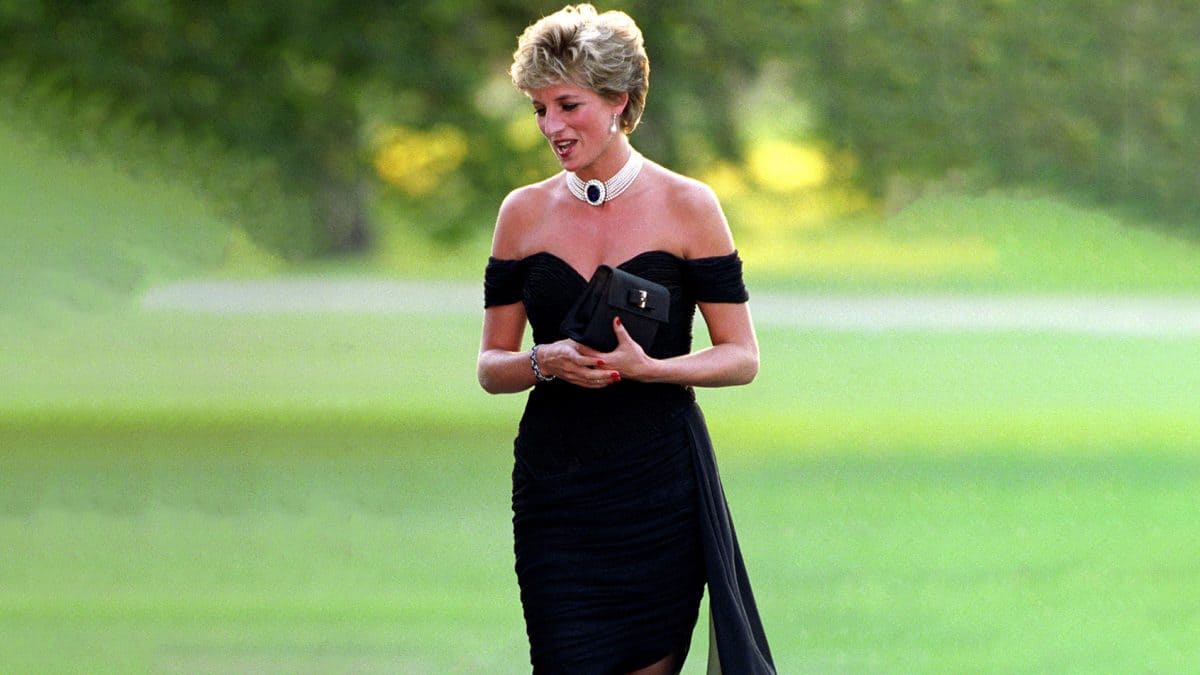 princess diana black dresses The smile, the strain: Unpacking the real history of Diana's 'revenge dress' Birthday Dresses - TGC pale blue Size:Size 1