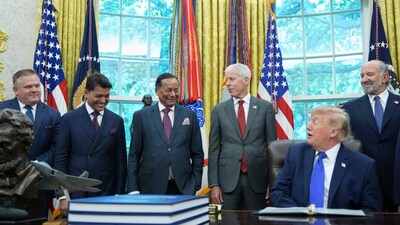 US President Trump says US war with Iran will end very soon. File image/AP 
