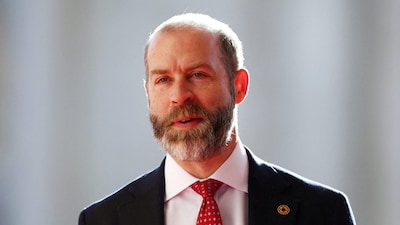 British Business, Innovation, Science and Trade Secretary Jonathan Reynolds arrives to attend the International Summit on Space at the Grand Palais in Paris, France. File/Reuters