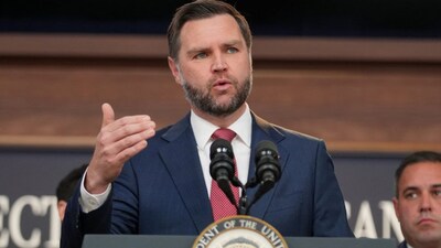 US Vice President JD Vance makes an H-1B fraud announcement during a press conference on anti-fraud initiatives in the Eisenhower Executive Office Building on the White House campus in Washington, D.C., US, October 8, 2026. File/Reuters