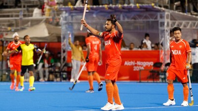 The Indian men's hockey team delivered a commanding performance to outclass Malaysia 5-1 in the final and clinch the gold medal at the 2026 Asian Games. Image: Reuters