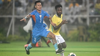 India produced a determined display against football giants Brazil but ultimately fell to a 4-0 defeat in a landmark international friendly. Image: AFP