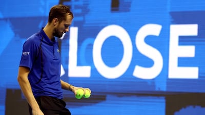 Daniil Medvedev suffered a heartbreaking and expensive end to his China Open run after being disqualified during his semifinal clash against Novak Djokovic. Image: Reuters