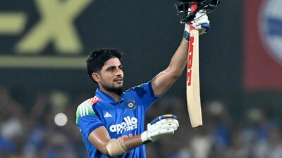Shubman Gill hammered a double ton, while Rohit was in peak form during India's second ODI match against the West Indies. Image: AFP