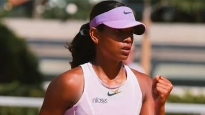 With her fearless performances and rapid rise through the ranks, Maaya Rajeshwaran has given Indian tennis fans plenty of reasons to dream big about the future. Image: AITA