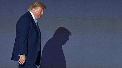 US President Donald Trump arrives to speak during an event to unveil the new America.gov website at the Andrew W Mellon Auditorium in Washington DC on September 29, 2026. (Photo/AFP)