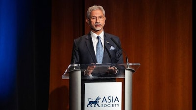 External Affairs Minister of India, Dr. S. Jaishankar spoke at the Asia Society in New York cautioning against a major food crisis in the coming months. (X/@DrSJaishankar)