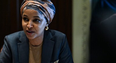 US Rep. Ilhan Omar, D-MN, speaks at a forum held by the Democratic Women's Caucus titled "Trump's Report Card: Failing Working Women” on Capitol Hill in Washington, D.C., US, on February 4, 2026. Reuters File

