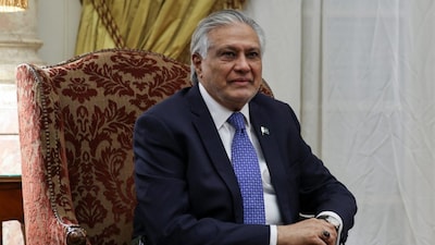 Pakistan's Deputy Prime Minister, and Minister for Foreign Affairs, Mohammad Ishaq Dar attends a meeting with Egyptian Foreign Minister Badr Abdelatty to discuss stability in the region following an interim deal between the US and Iran, at Tahrir Palace in Cairo, Egypt, on June 21, 2026. Reuters File