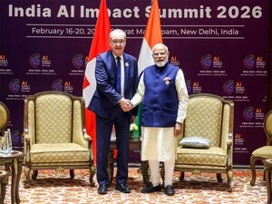 PM Modi holds a bilateral meeting with Swiss President Guy Parmelin in February 2026 (File Photo/Narendra Modi Photo Gallery)
